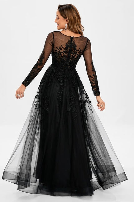 Robe De Bal Manche Longue - gallery 3
