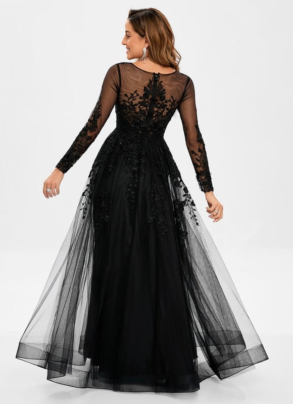Robe De Bal Manche Longue - gallery 3