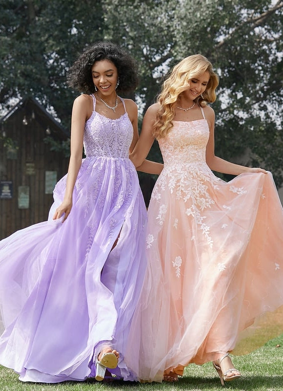 Robe De Bal Lavande Élégante - gallery 6