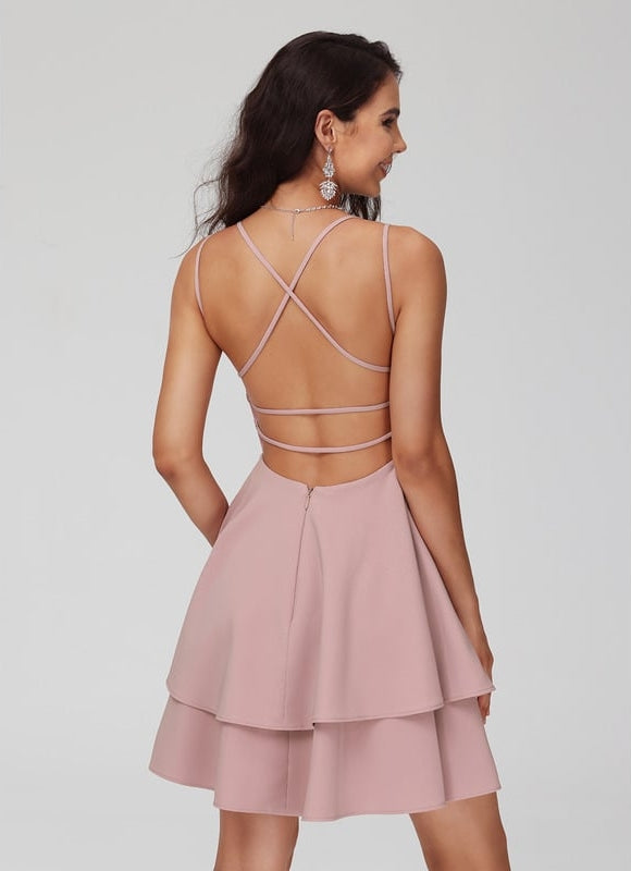 Robe De Bal Rose Vaporeuse - gallery 5