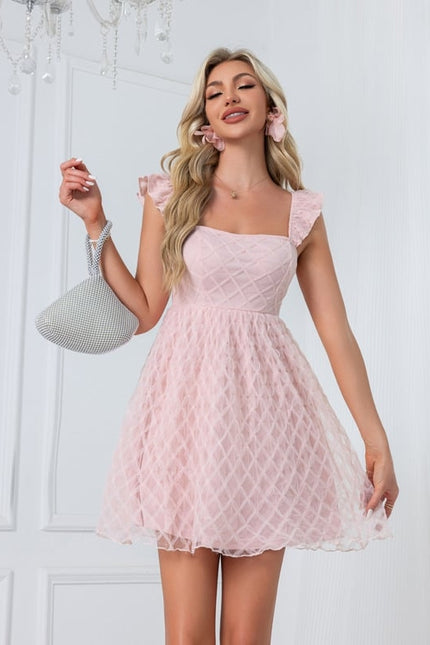 Robe De Bal Tulle Rose Pâle - gallery 6