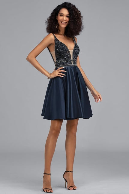 Robe De Bal Satinée Étoilée - gallery 3