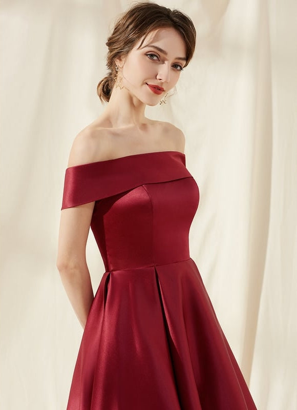 Robe De Bal Rouge Velours Chic - gallery 4