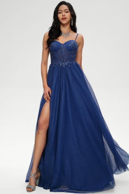 Robe De Bal Scintillante Évasée - gallery 3