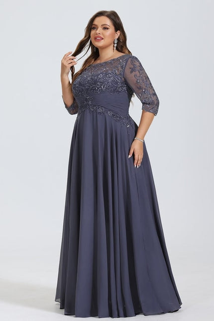Robe De Bal Longue Marine Chic - gallery 9