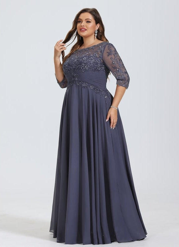 Robe De Bal Longue Marine Chic - gallery 9
