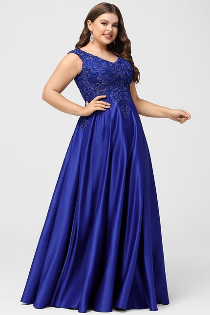 Robe De Bal Satinée Royal - gallery 9