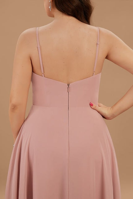 Robe De Bal Longue Fluide Bleu - gallery 9