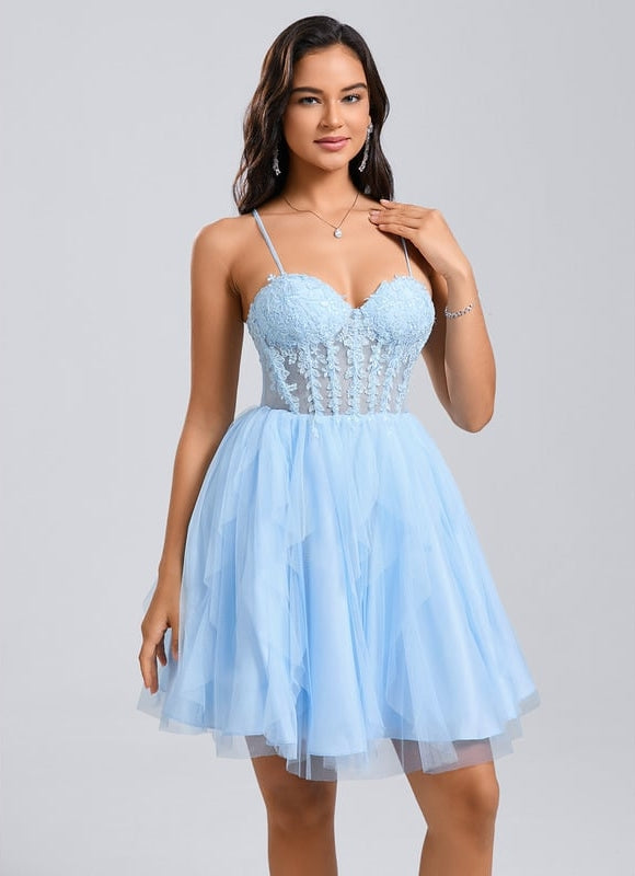 Robe De Bal Tulle Ciel - gallery 4