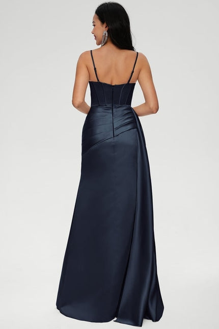 Robe De Bal Satin Fluide Chic - gallery 4