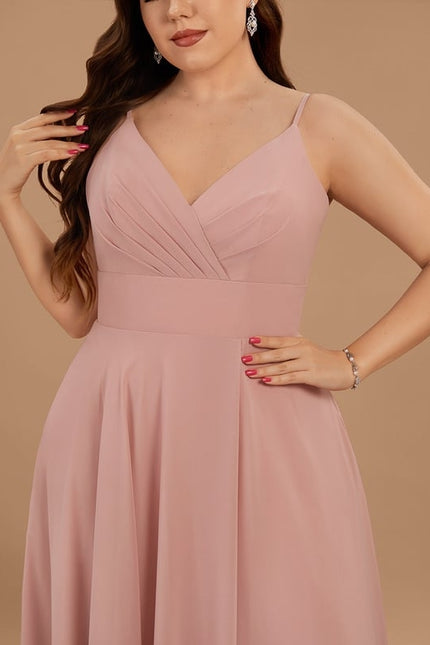 Robe De Bal Longue Fluide Bleu - gallery 8