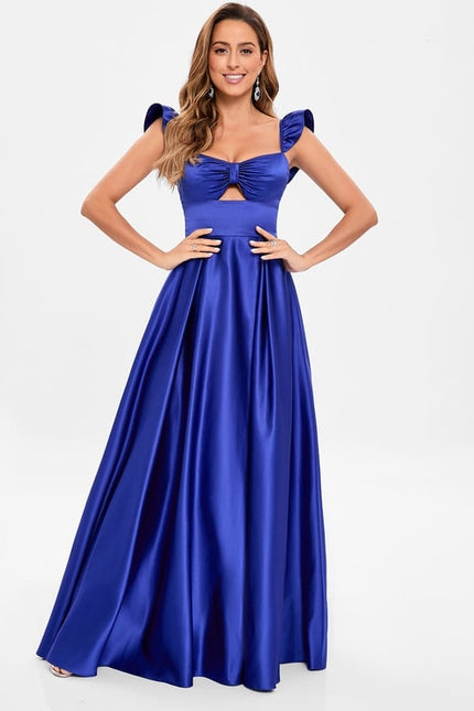 Robe De Bal Longue Satinée Élégante - gallery 3