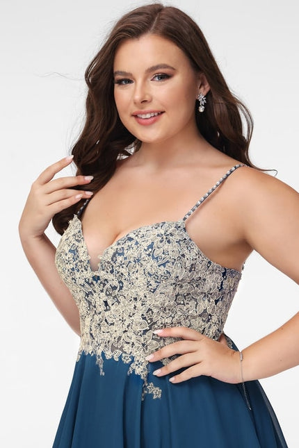 Robe De Bal Bleu Poudré Chic - gallery 9