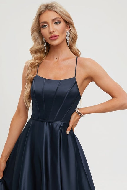 Robe De Bal Satinée Nuit - gallery 3