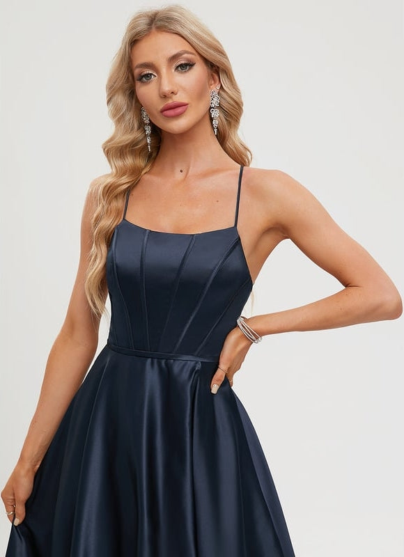 Robe De Bal Satinée Nuit - gallery 3