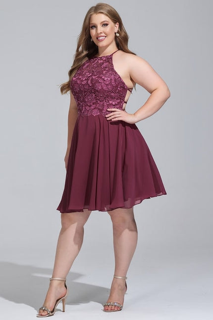 Robe De Bal Cocktail Bordeaux - gallery 5