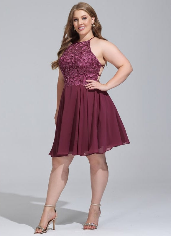 Robe De Bal Cocktail Bordeaux - gallery 5