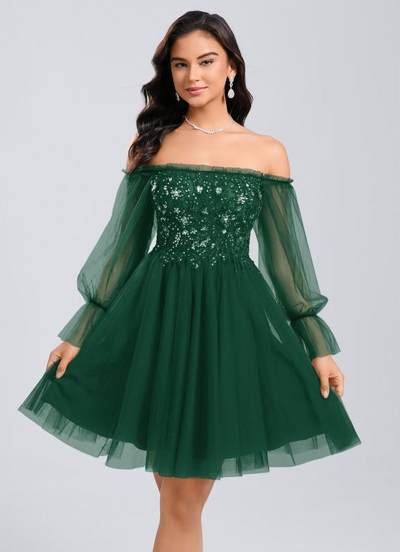 Robe De Bal Émeraude Aérienne