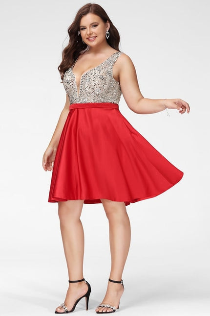 Robe De Bal Éclatante Rouge - gallery 8