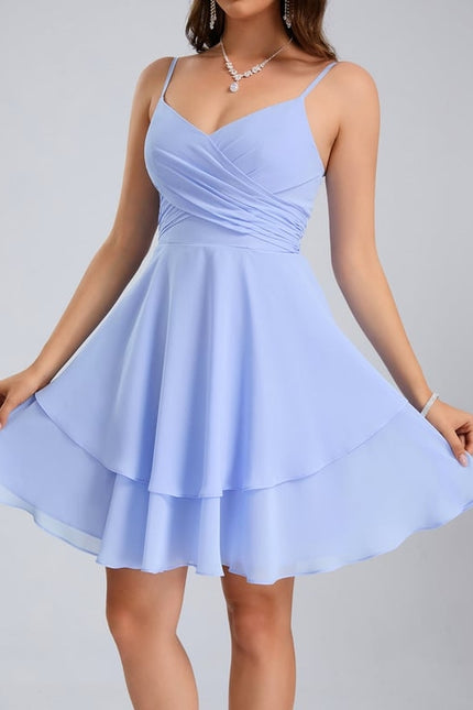 Robe De Bal Col V Marine - gallery 1