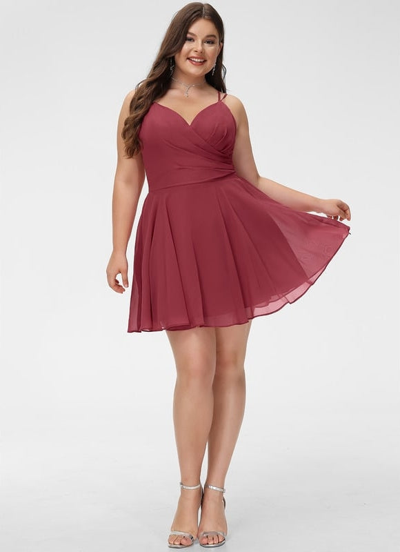 Robe De Bal Fluide Rose - gallery 4