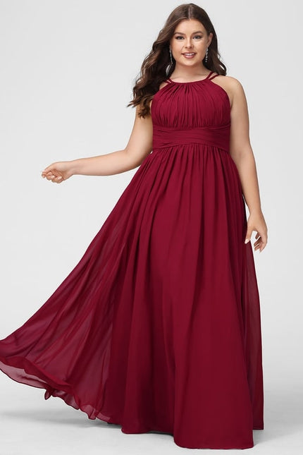 Robe De Bal Rouge Élégant Fluidité - gallery 5