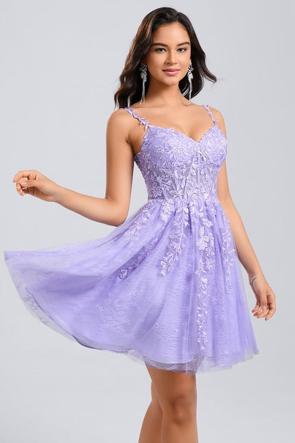 Robe De Bal Courte Tulle Brodée - gallery 2