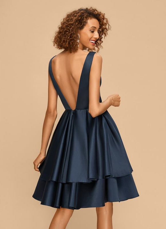 Robe De Bal Cocktail Satinée