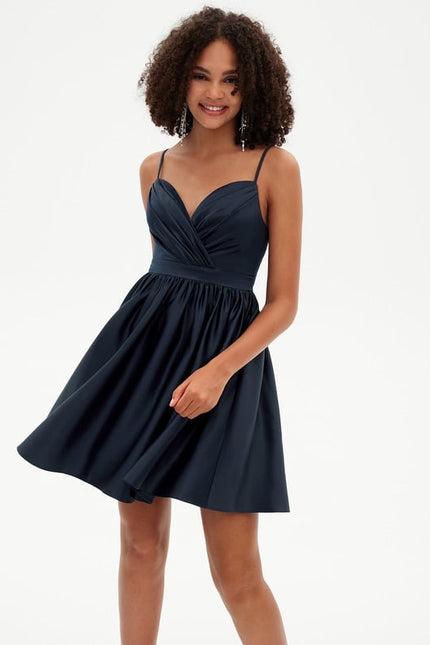 Robe De Bal Satinée Décontractée - gallery 5