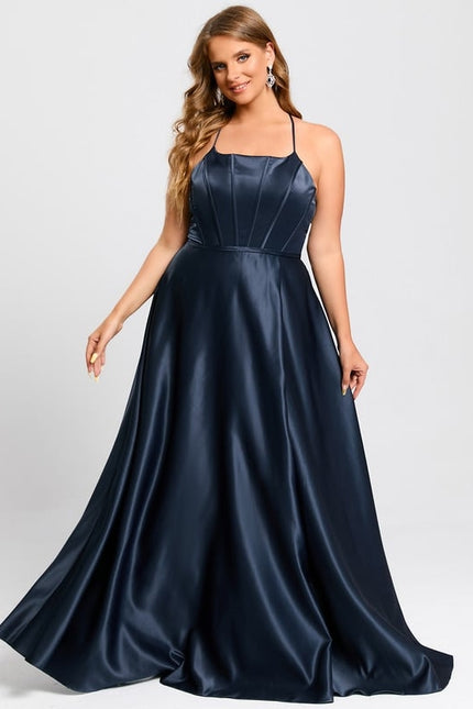 Robe De Bal Satinée Nuit - gallery 7