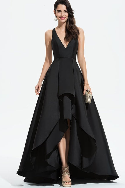 Robe De Bal Asymétrique Satinée
