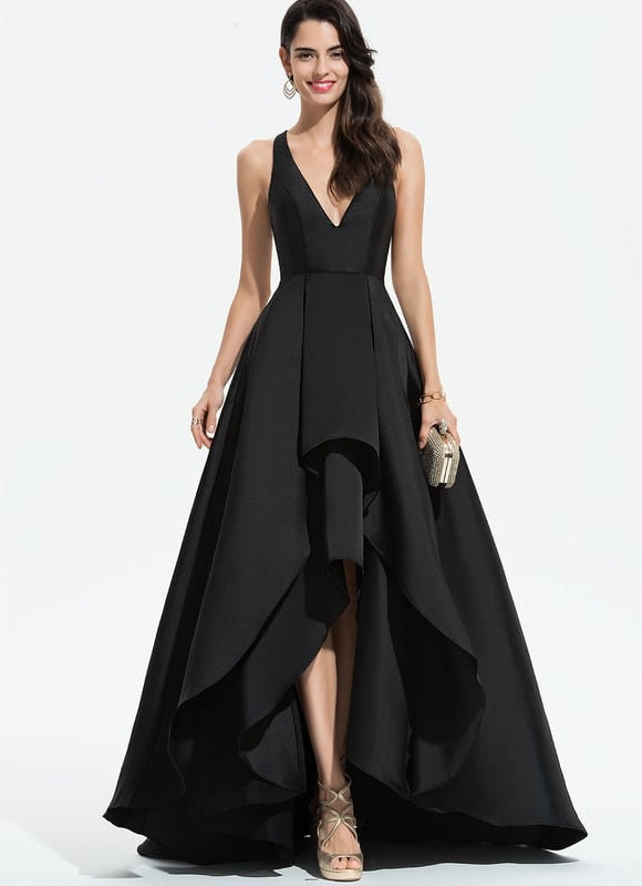 Robe De Bal Asymétrique Satinée