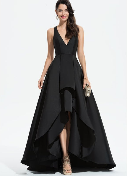 Robe De Bal Asymétrique Satinée