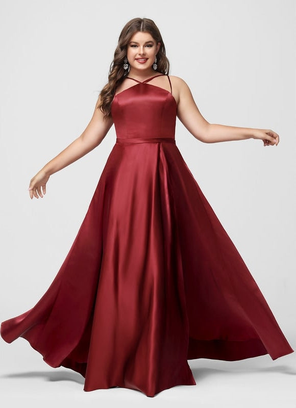 Robe De Bal Satin Écarlate Insolent - gallery 8