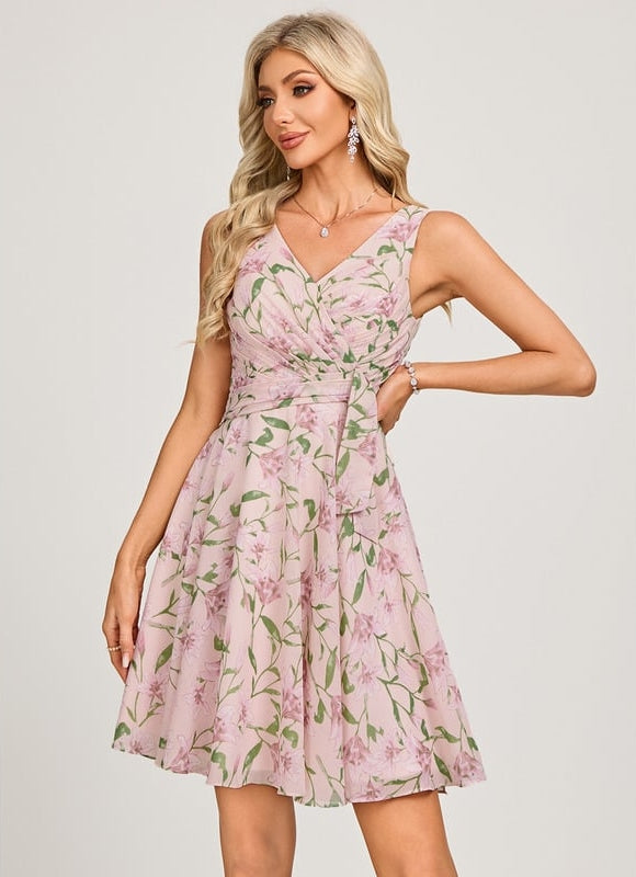 Robe De Bal Col V Fluide - gallery 5