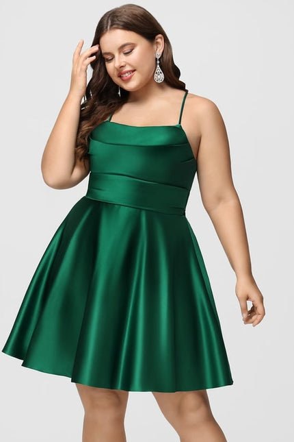 Robe De Bal Éclat Vert Satiné - gallery 7