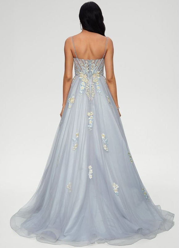 Robe De Bal Tulle Embellie - gallery 4