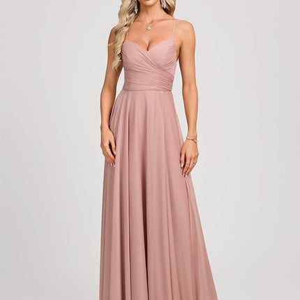 Robe De Bal Longue Rose Dust