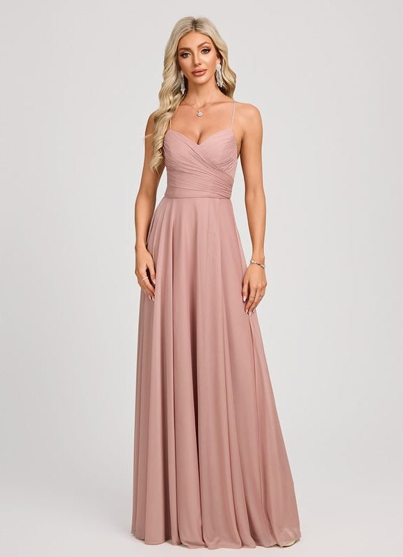 Robe De Bal Longue Rose Dust