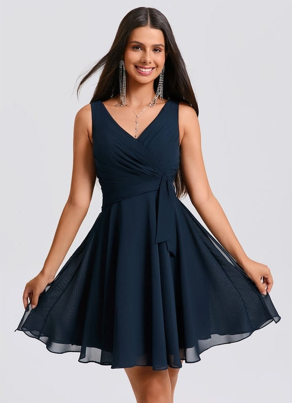 Robe De Bal Col V Fluide