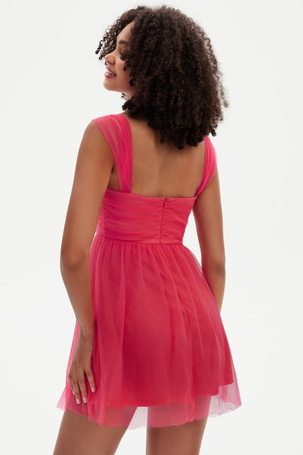 Robe De Bal Tulle Fuchsia - gallery 8