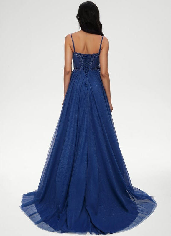 Robe De Bal Scintillante Évasée - gallery 2