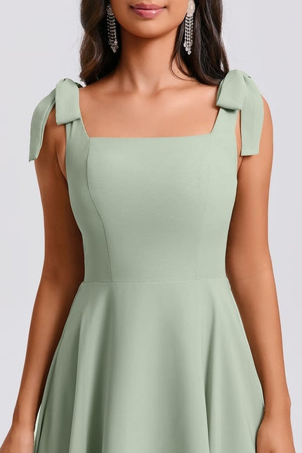 Robe De Bal Mousseline Verte - gallery 5