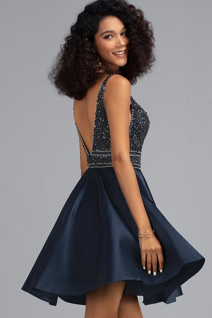 Robe De Bal Satinée Étoilée - gallery 1