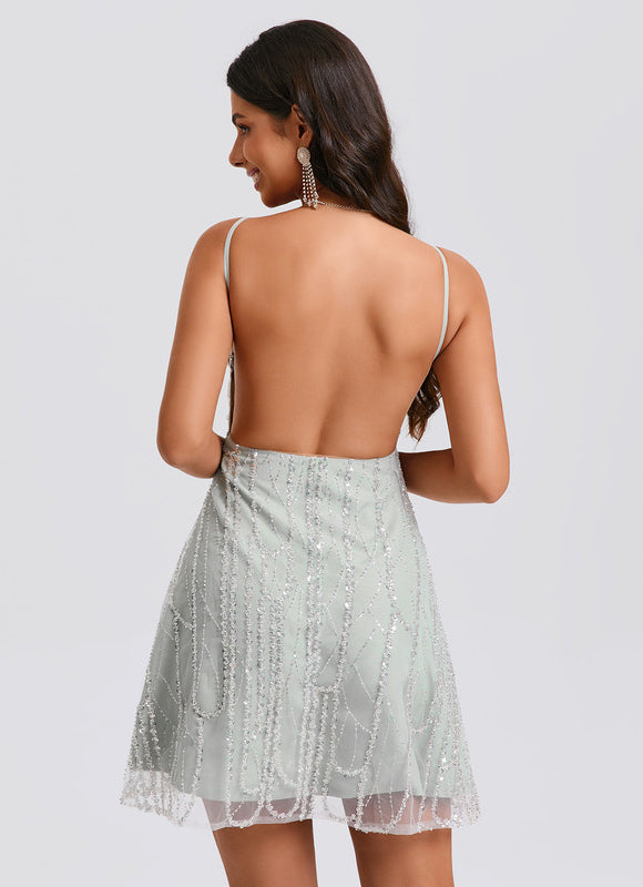 Robe Bal De Promo Paillette - gallery 1