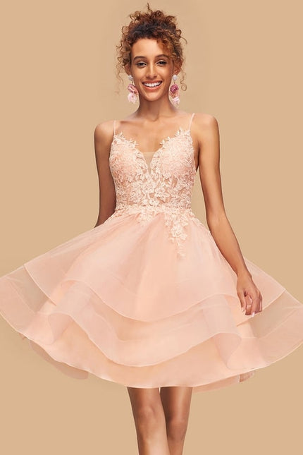 Robe De Bal Courte Tulle Brodée - gallery 1