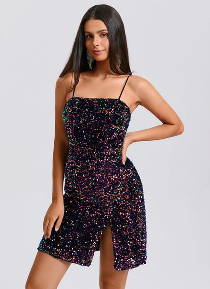 Robe De Bal Scintillante Ajustée