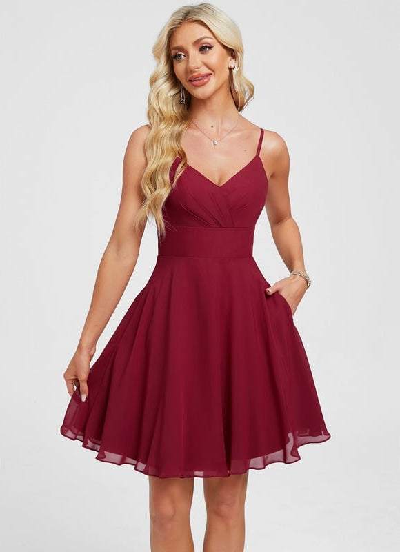 Robe De Bal Col V Fluide - gallery 6