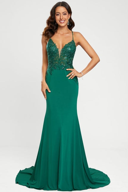 Robe De Bal Émeraude Glamour