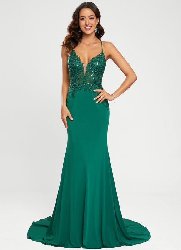 Robe De Bal Émeraude Glamour